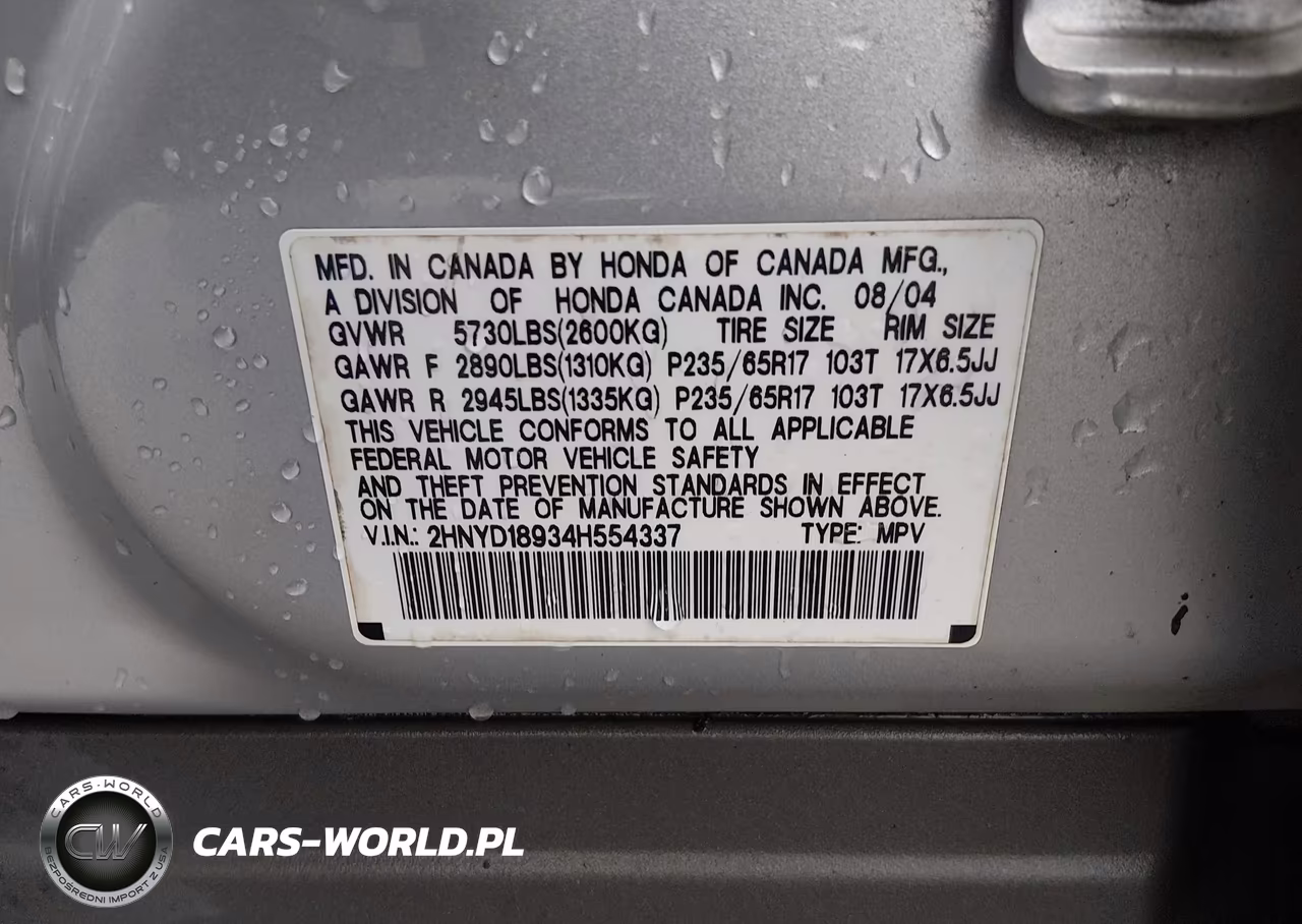 2004 Acura Mdx VIN:2HNYD18934H554337 - 9