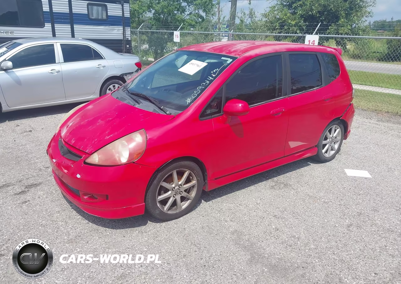 2008 Honda Fit Sport VIN:JHMGD38638S059314 - 2