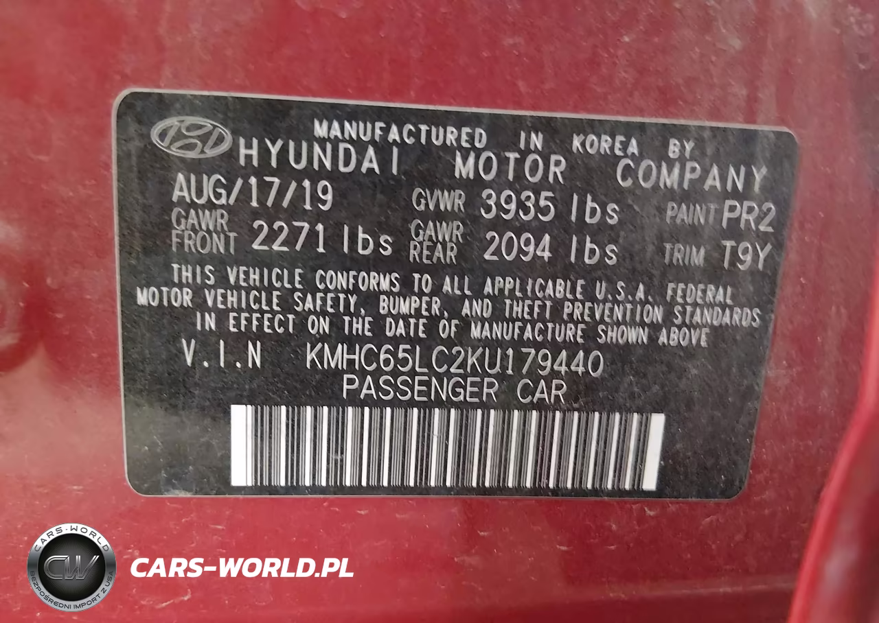 2019 Hyundai Ioniq Hybrid Blue VIN:KMHC65LC2KU179440 - 9