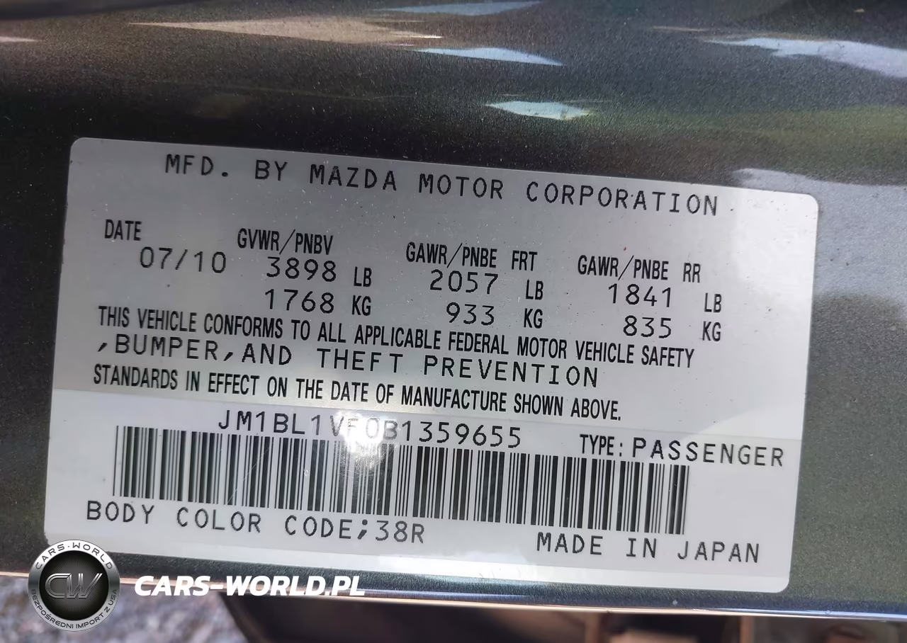 2011 Mazda Mazda3 I Touring VIN:JM1BL1VF0B1359655 - 9