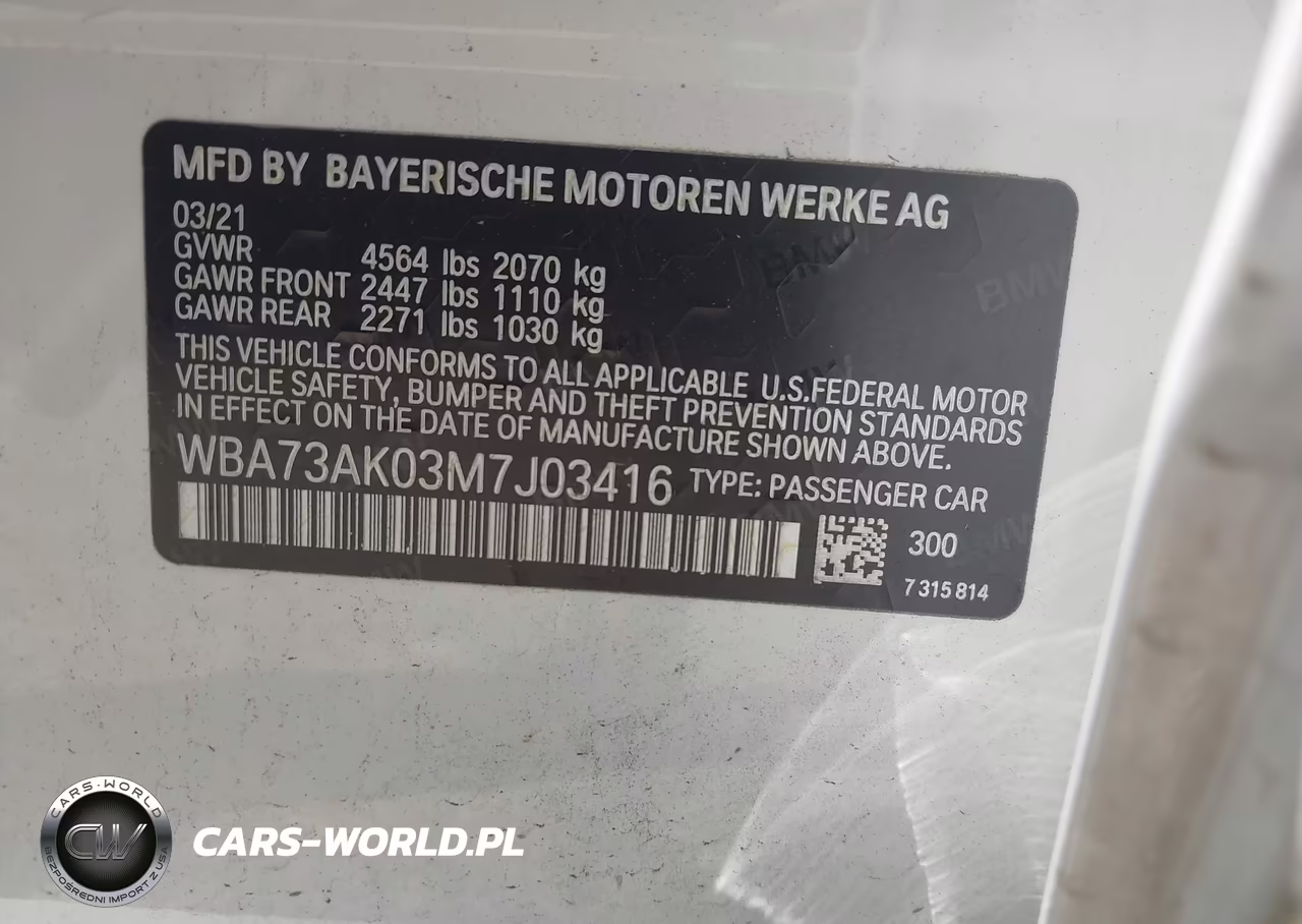 2021 BMW 228I Gran Coupe xDrive VIN:WBA73AK03M7J03416 - 9