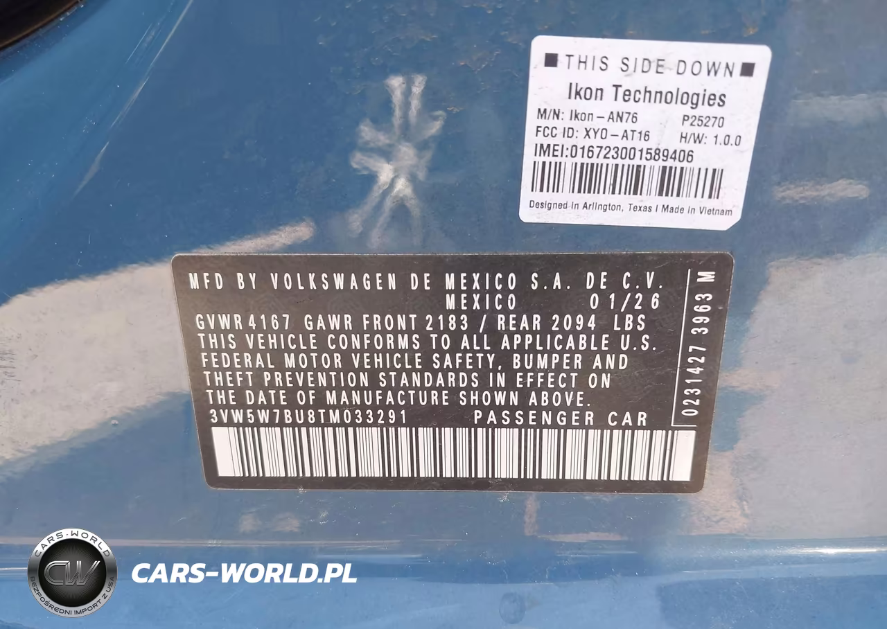 2026 Volkswagen Jetta S VIN:3VW5W7BU8TM033291 - 9