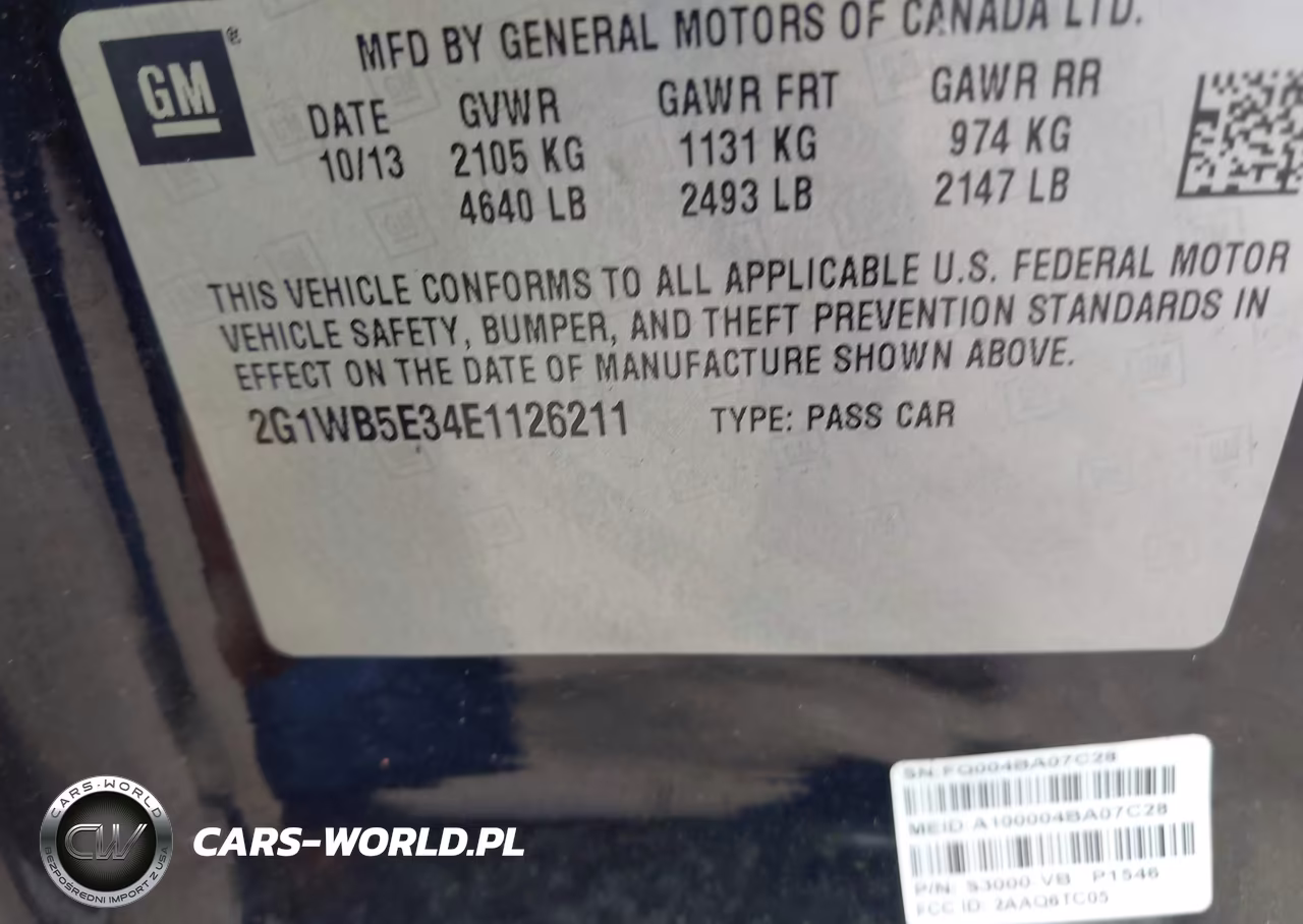 2014 Chevrolet Impala Limited Lt VIN:2G1WB5E34E1126211 - 9