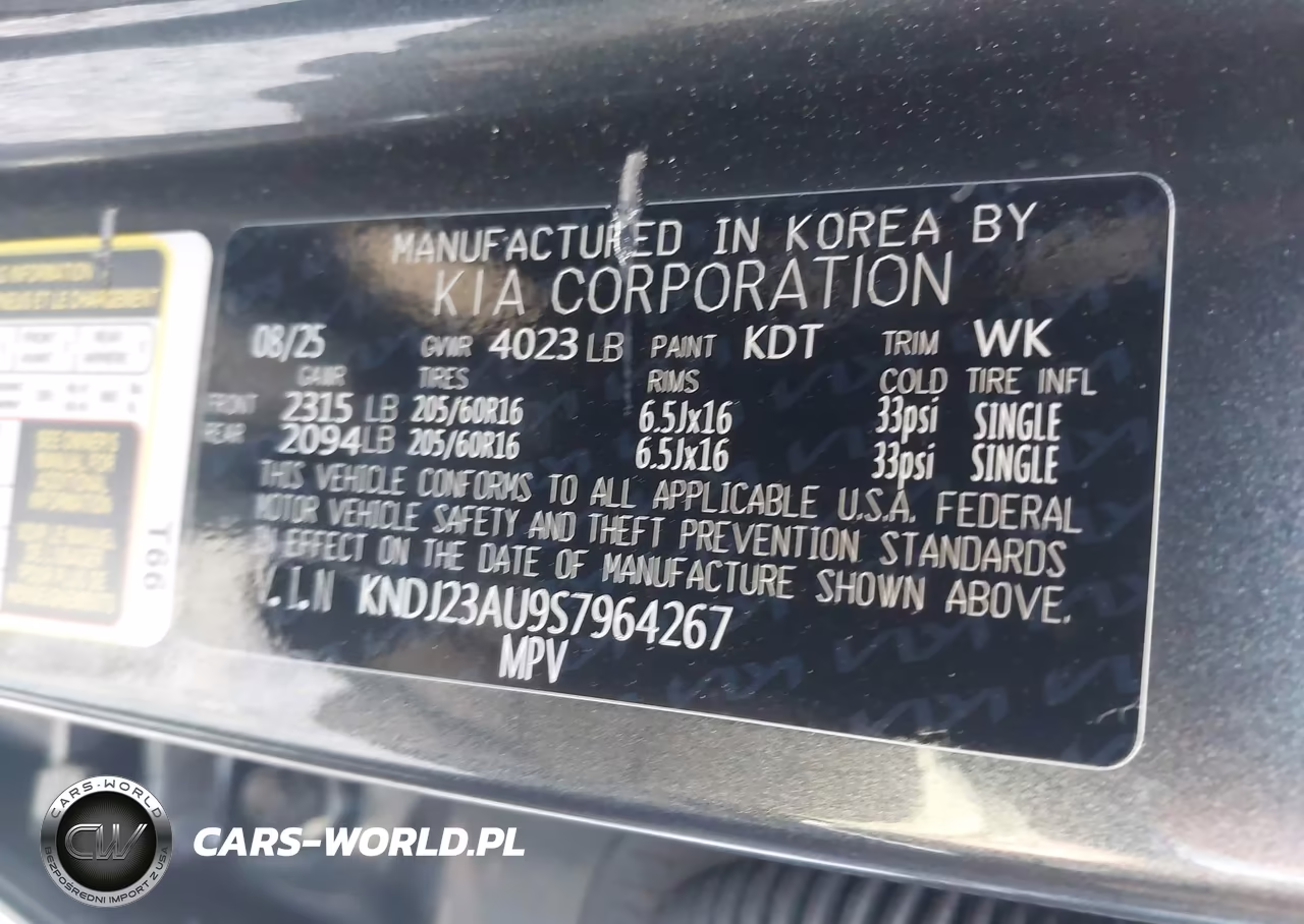 2025 Kia Soul Lx VIN:KNDJ23AU9S7964267 - 9