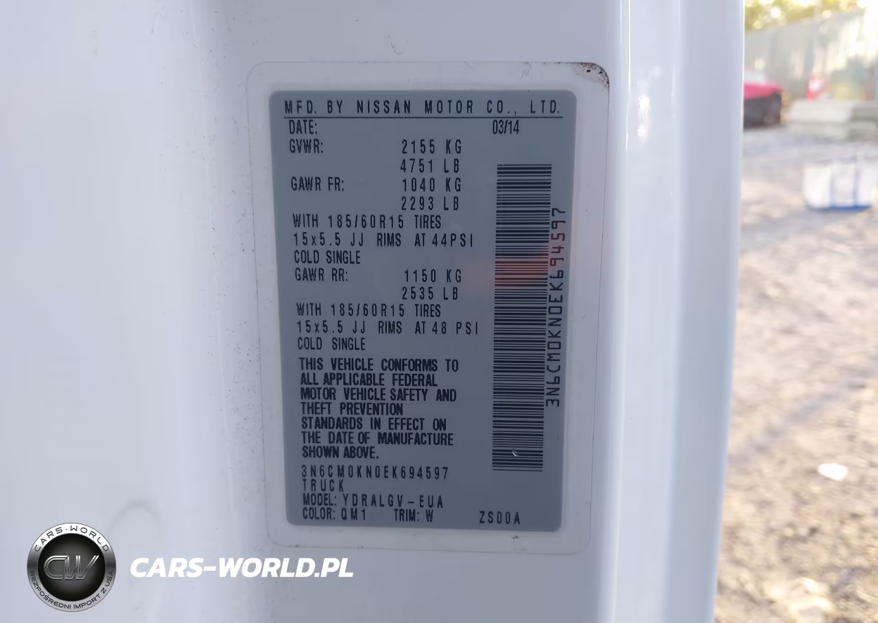 2014 Nissan Nv200 Sv VIN:3N6CM0KN0EK694597 - 9