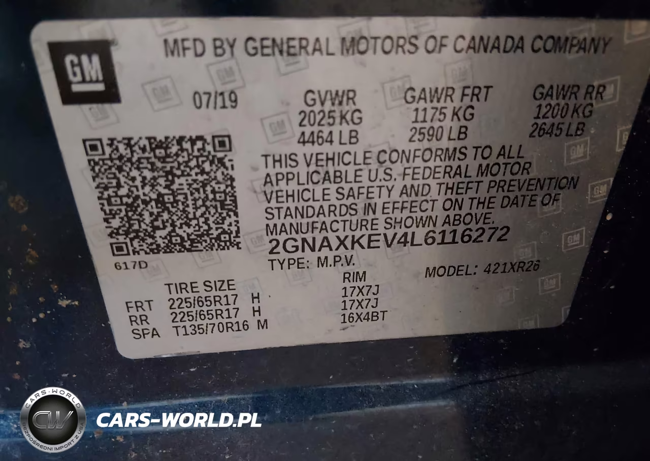 2020 Chevrolet Equinox Fwd Lt 1.5L Turbo VIN:2GNAXKEV4L6116272 - 9