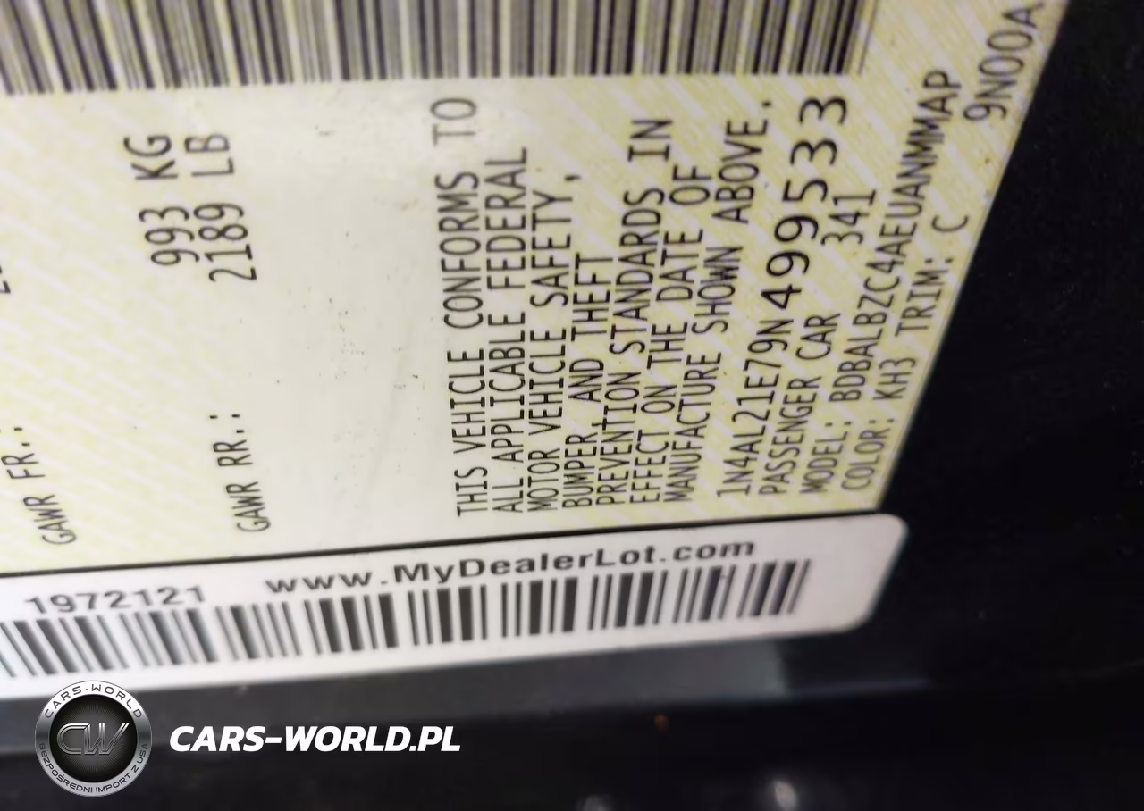 2009 Nissan Altima 2.5 S VIN:1N4AL21E79N499533 - 9