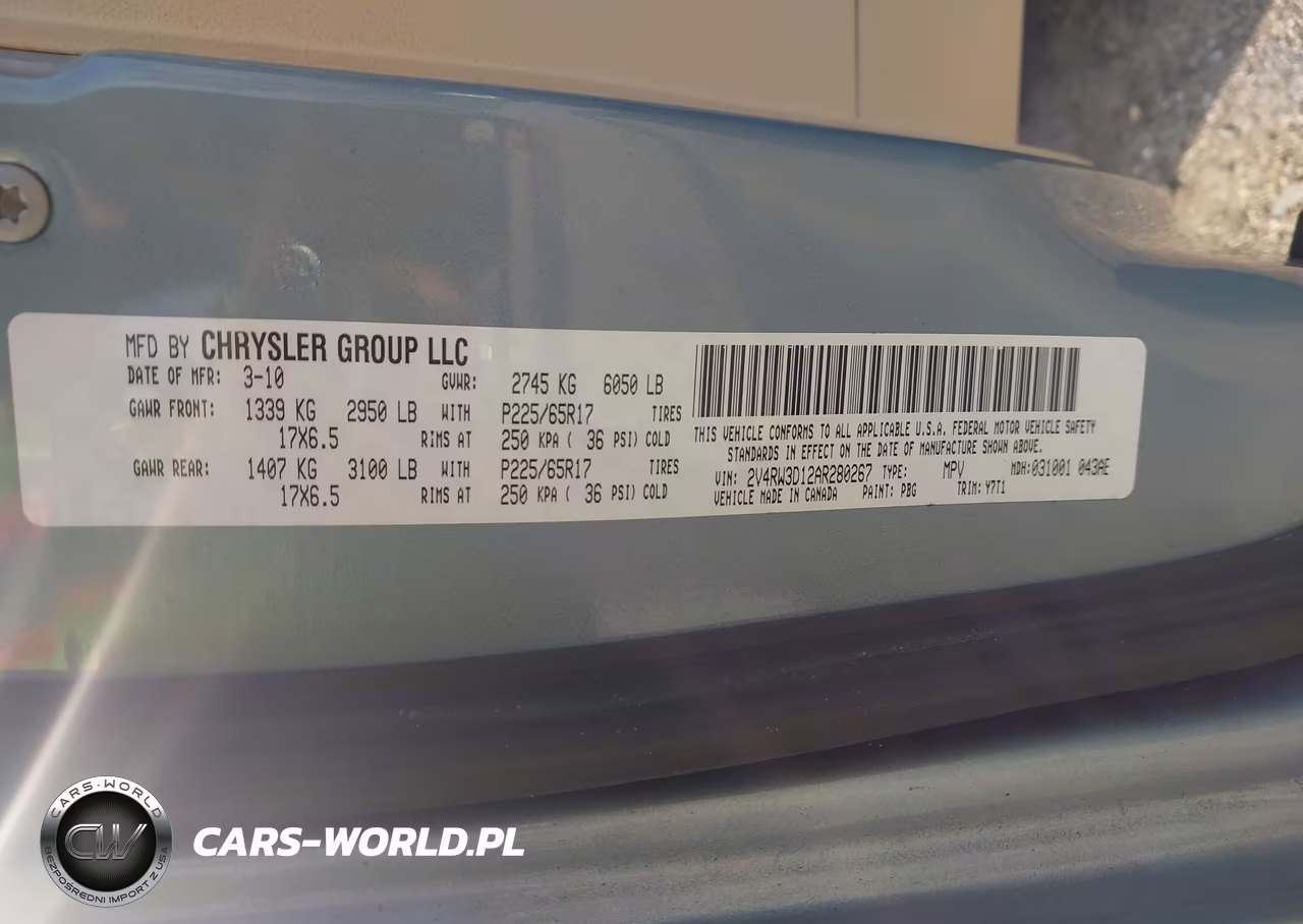 2010 Volkswagen Routan Se VIN:2V4RW3D12AR280267 - 9