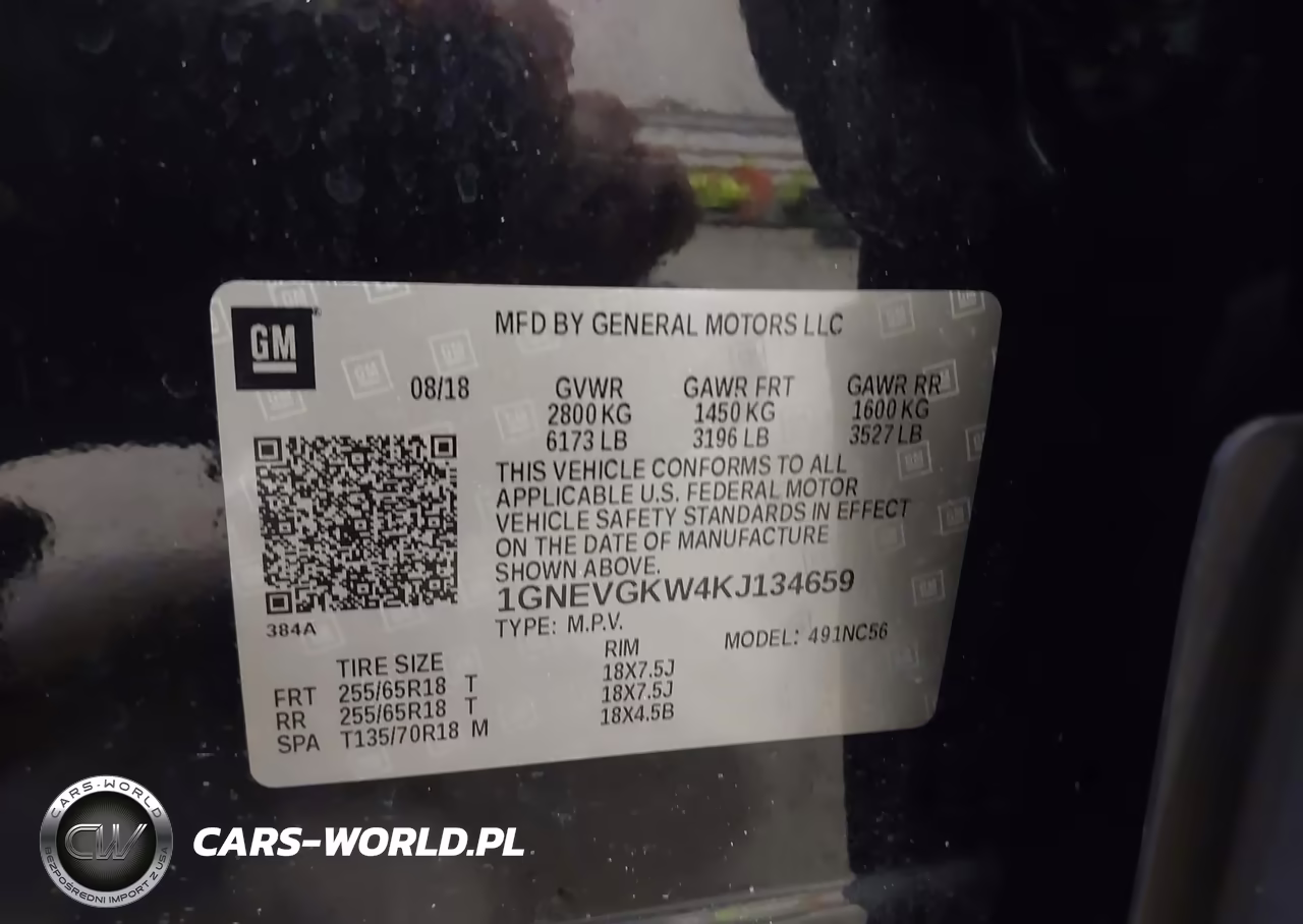 2019 Chevrolet Traverse 1Lt VIN:1GNEVGKW4KJ134659 - 9