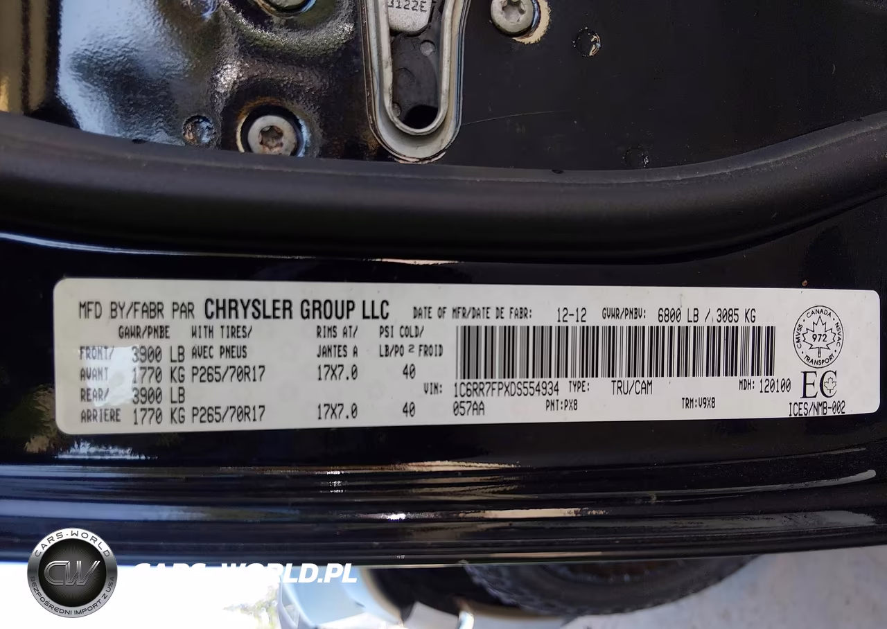 2013 Ram 1500 St VIN:1C6RR7FPXDS554934 - 9