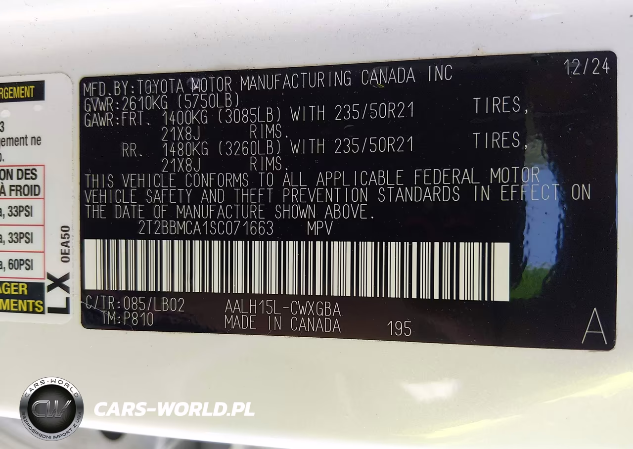 2025 Lexus Rx 350H Premium Plus VIN:2T2BBMCA1SC071663 - 9