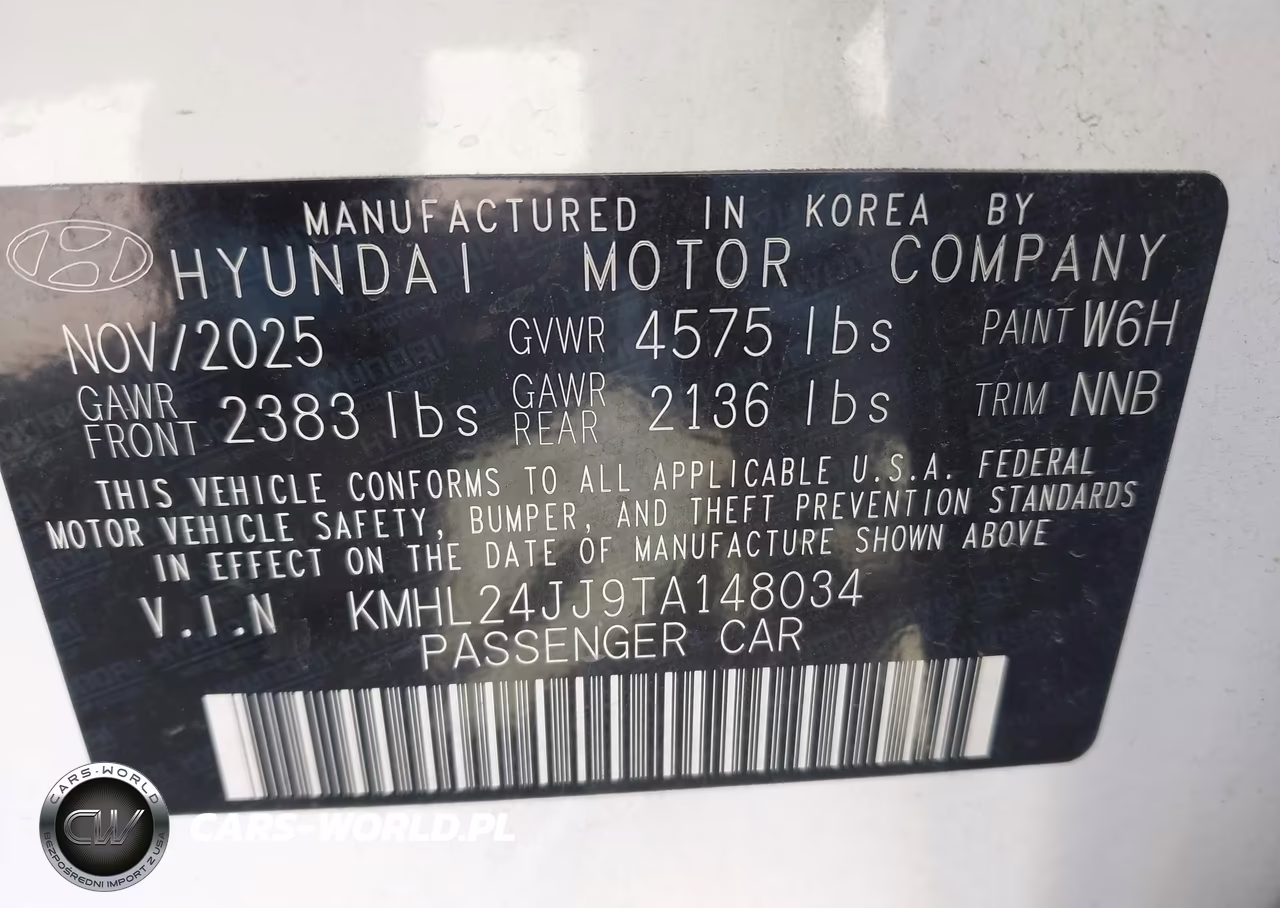 2026 Hyundai Sonata Hybrid Blue VIN:KMHL24JJ9TA148034 - 9