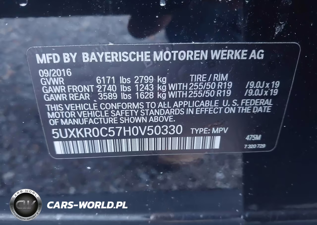 2017 BMW X5 xDrive35I VIN:5UXKR0C57H0V50330 - 9