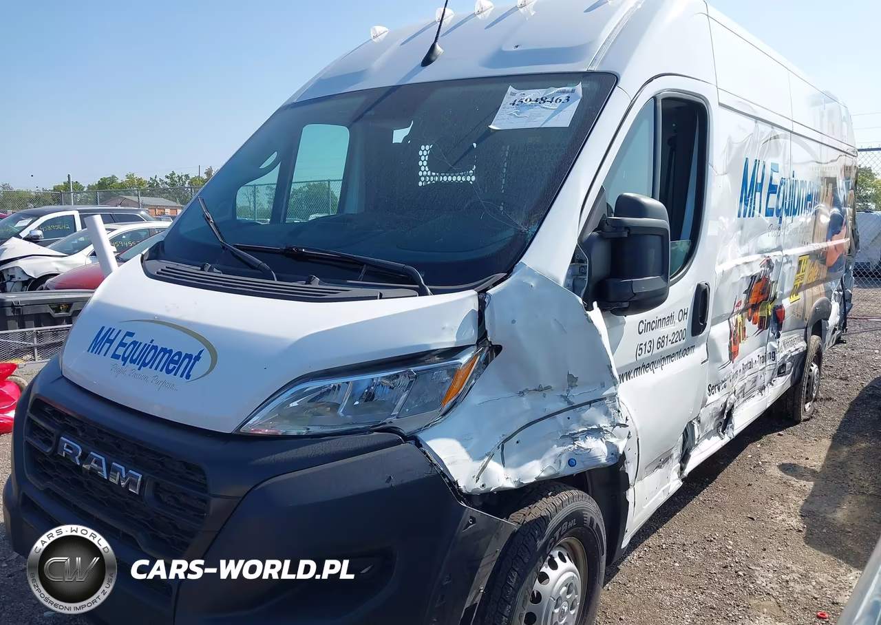 2024 Ram Promaster 3500 Cargo Van Tradesman High Roof 159 Wb Ext W-Pass Seat VIN:3C6MRVJG0RE108243 - 2