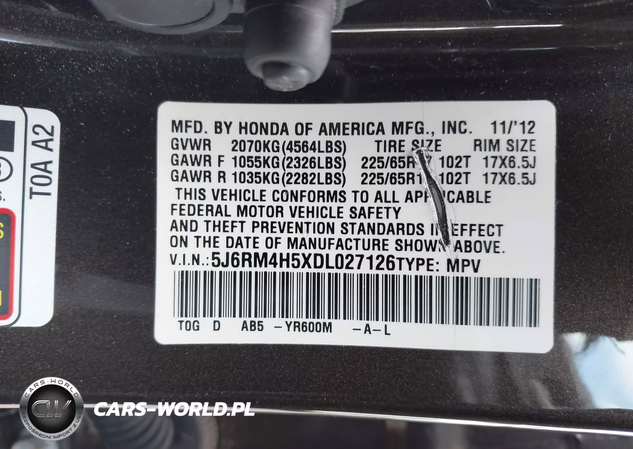 2013 Honda Cr-V Ex VIN:5J6RM4H5XDL027126 - 9