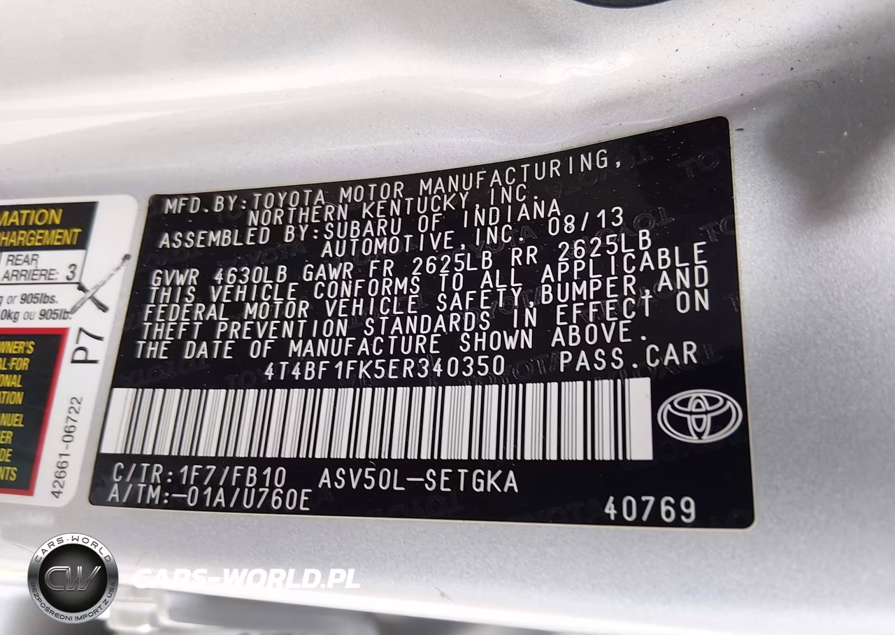 2014 Toyota Camry Xle VIN:4T4BF1FK5ER340350 - 9