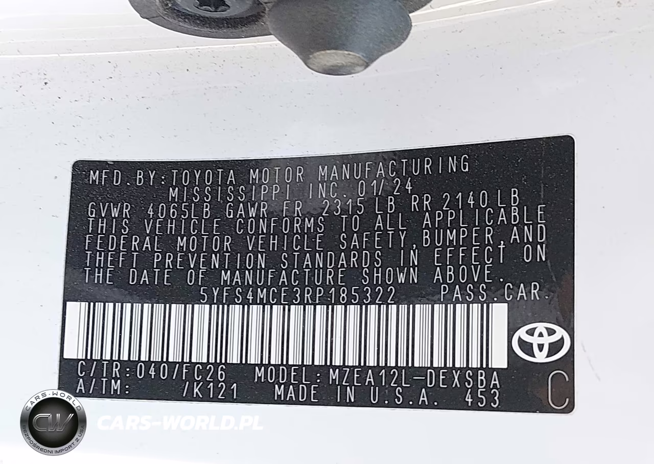 2024 Toyota Corolla Se VIN:5YFS4MCE3RP185322 - 9
