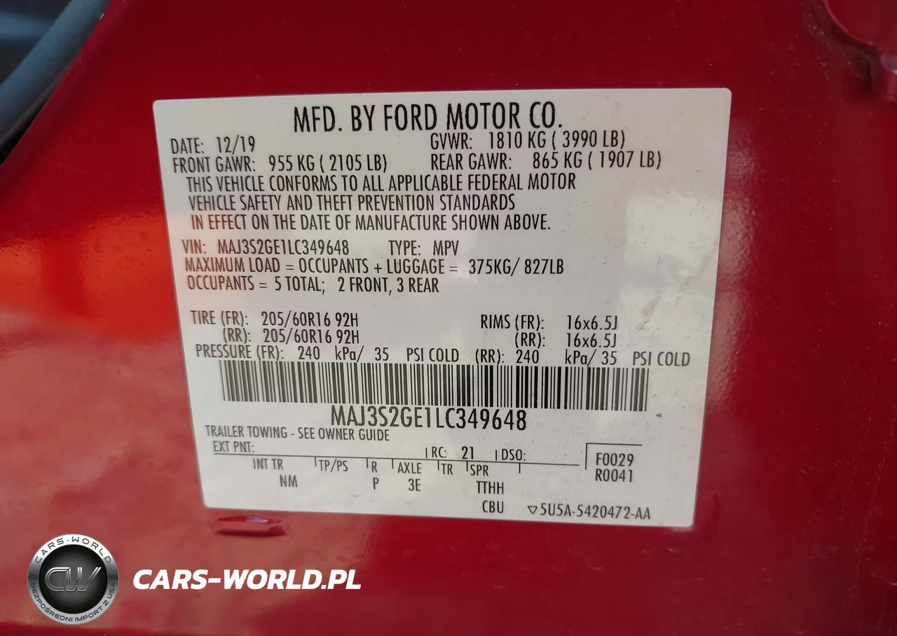 2020 Ford Ecosport Se VIN:MAJ3S2GE1LC349648 - 9