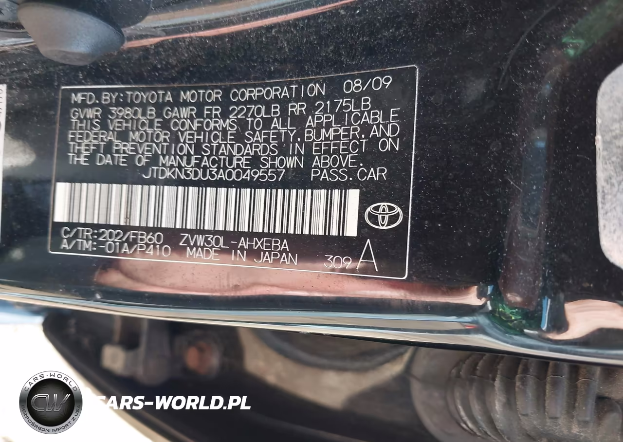 2010 Toyota Prius Iii VIN:JTDKN3DU3A0049557 - 9