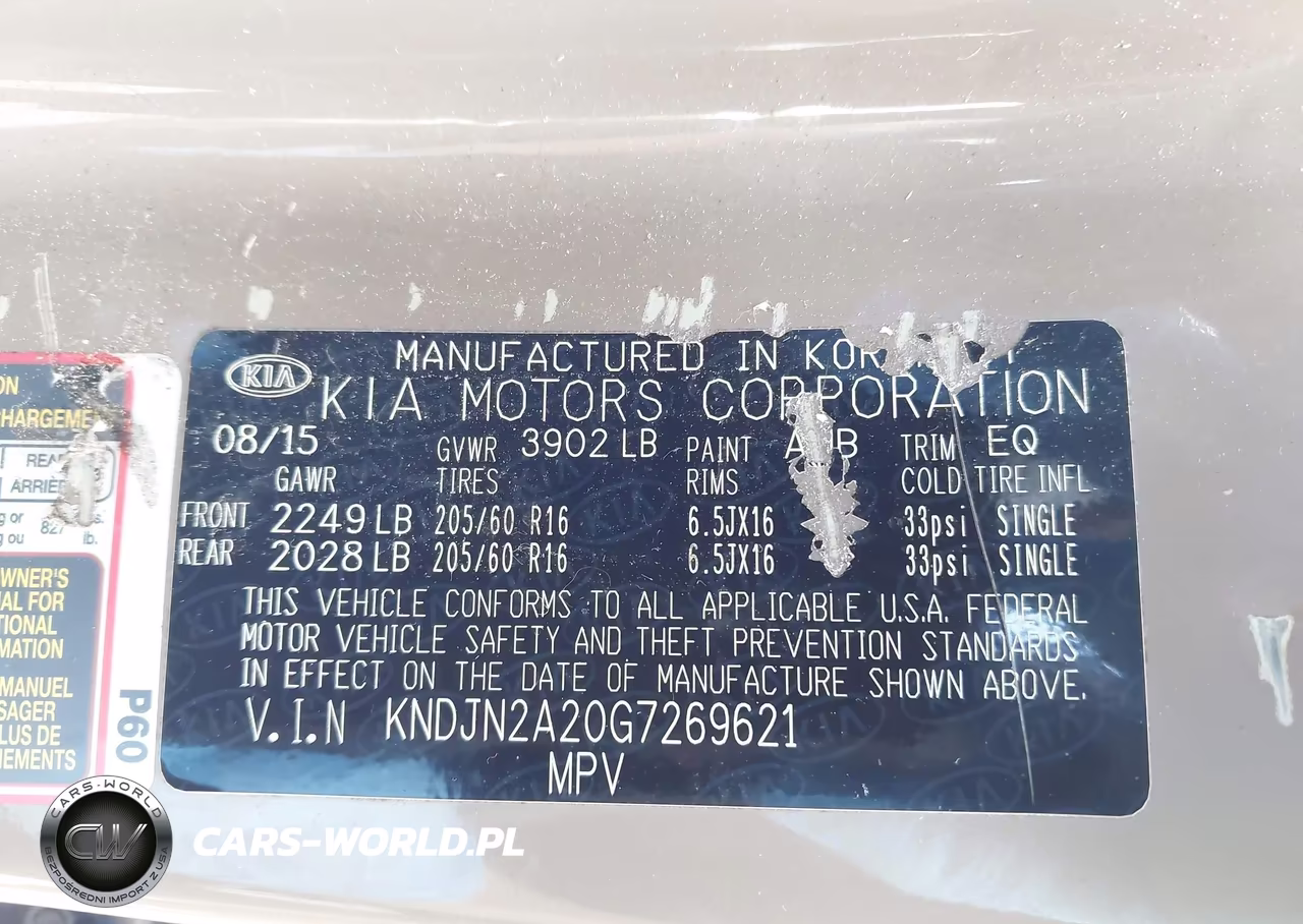 2016 Kia Soul VIN:KNDJN2A20G7269621 - 9