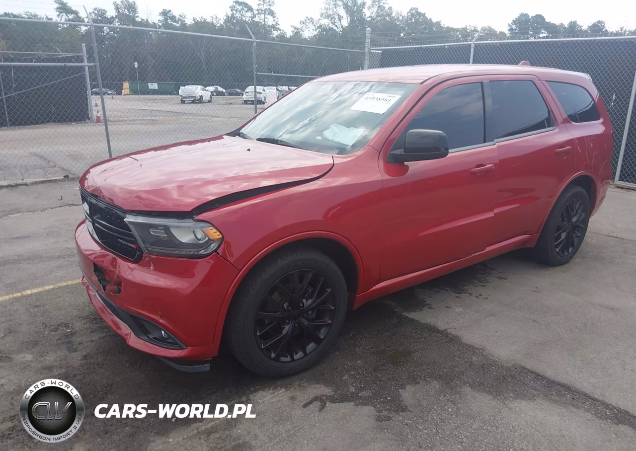 2015 Dodge Durango Sxt VIN:1C4RDHAG8FC834109 - 2