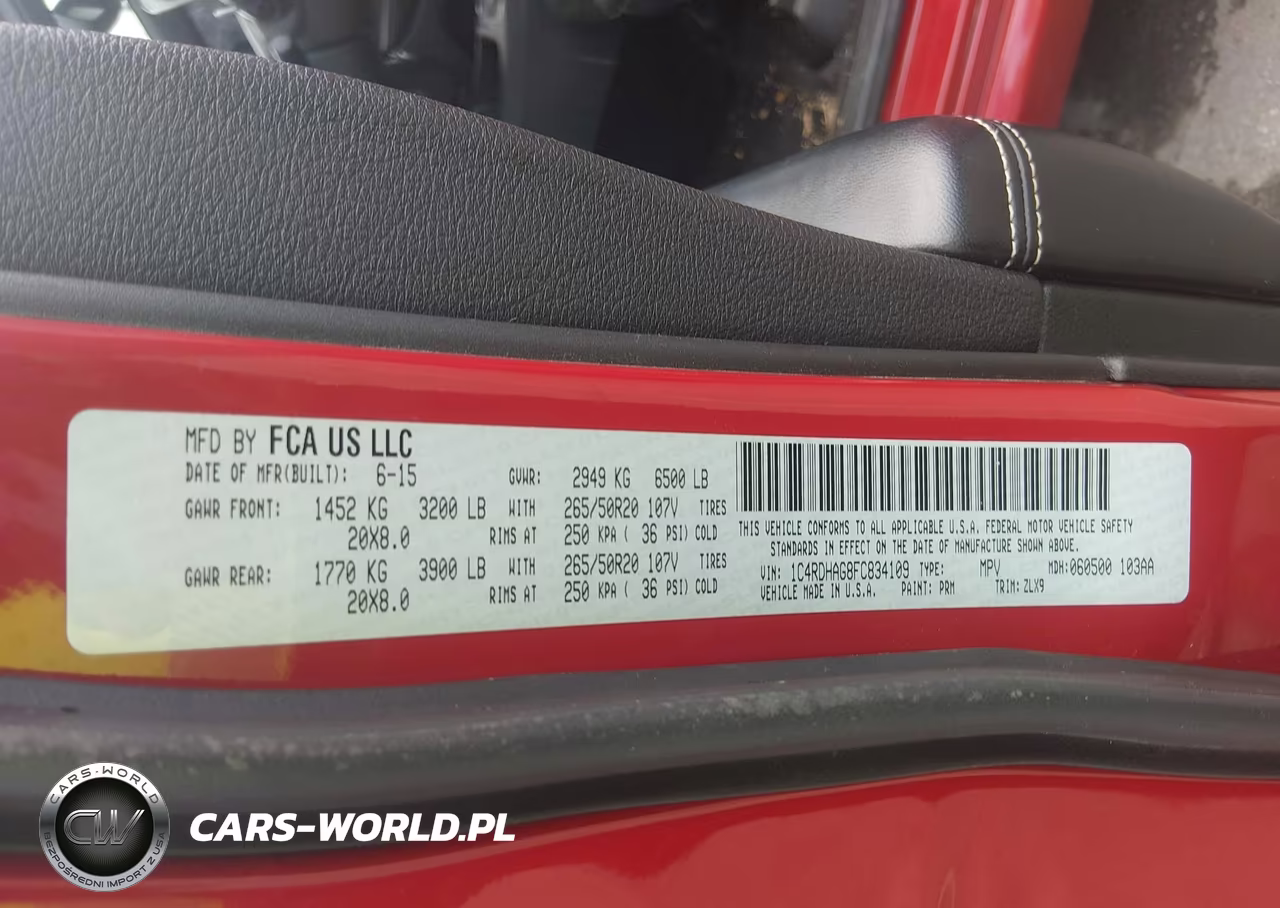 2015 Dodge Durango Sxt VIN:1C4RDHAG8FC834109 - 9