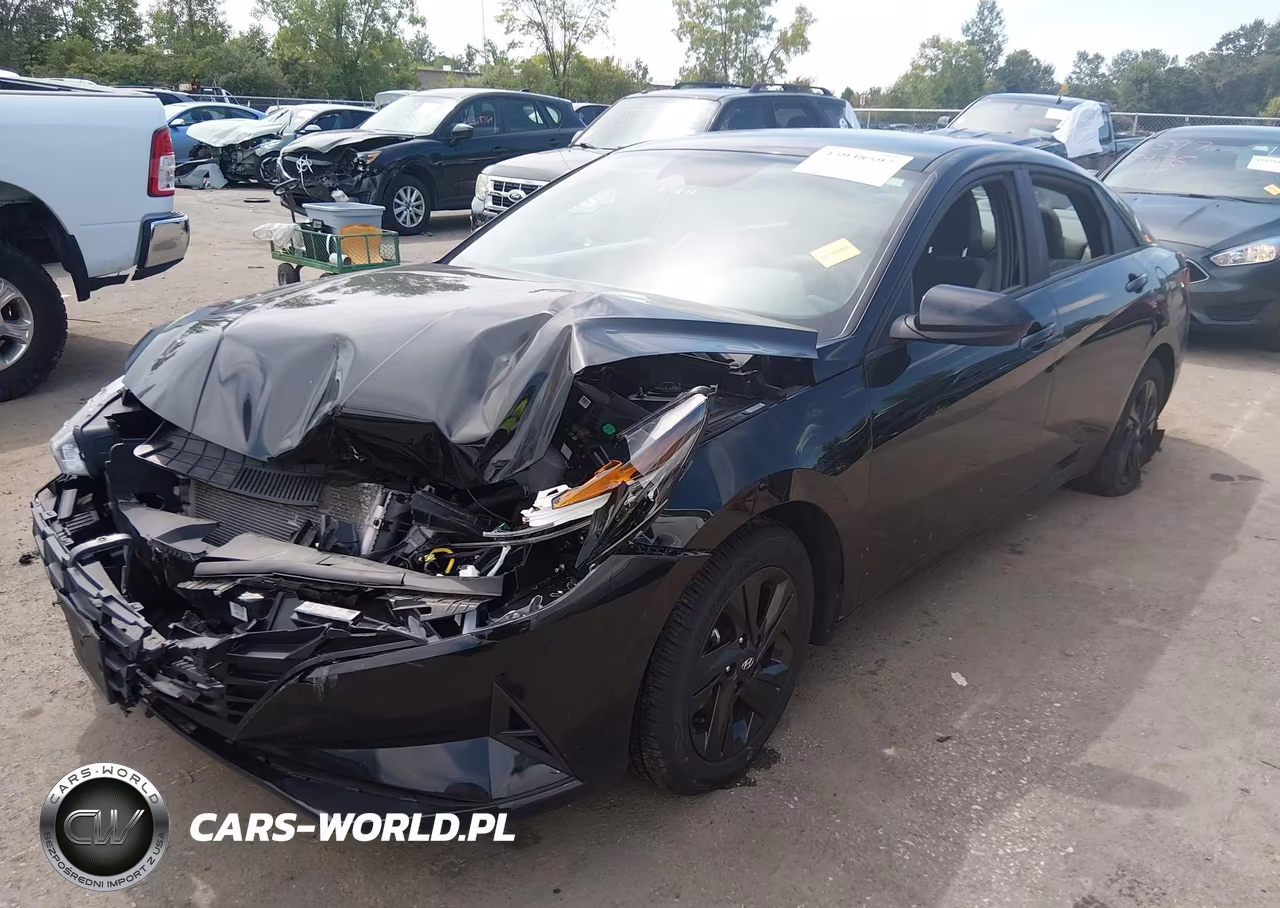 2023 Hyundai Elantra Hybrid Blue VIN:KMHLM4AJXPU082527 - 2