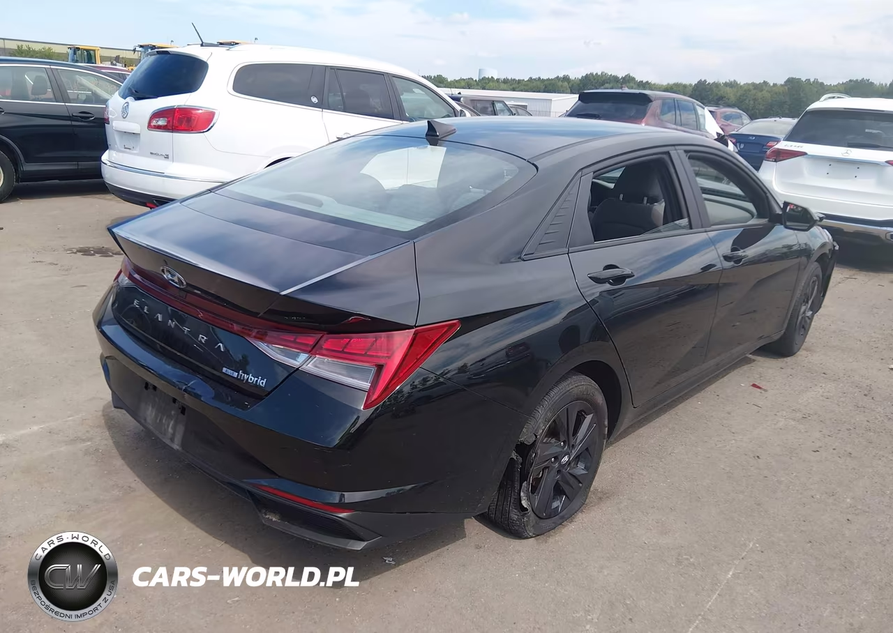 2023 Hyundai Elantra Hybrid Blue VIN:KMHLM4AJXPU082527 - 4
