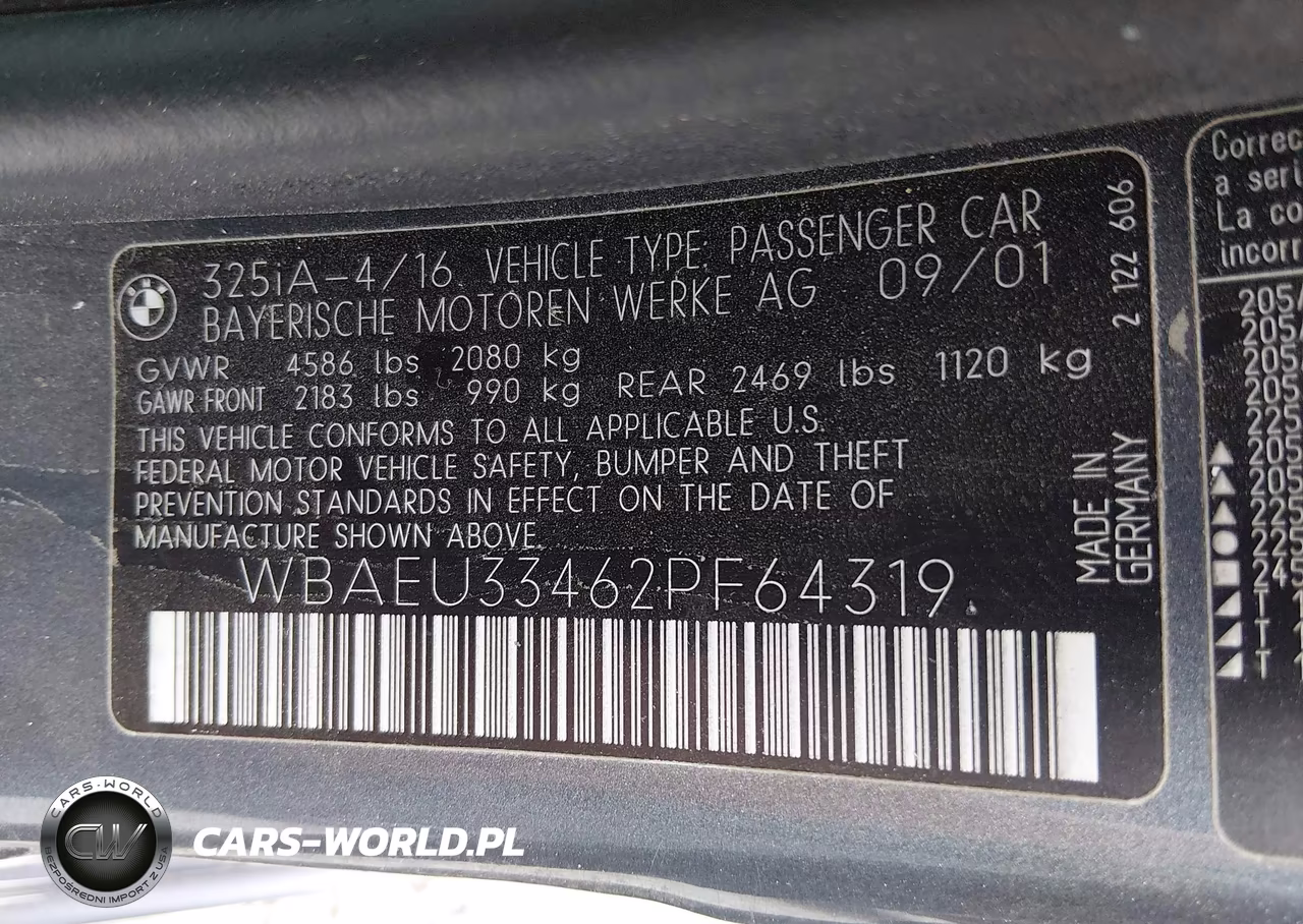 2002 BMW 325Xi VIN:WBAEU33462PF64319 - 9