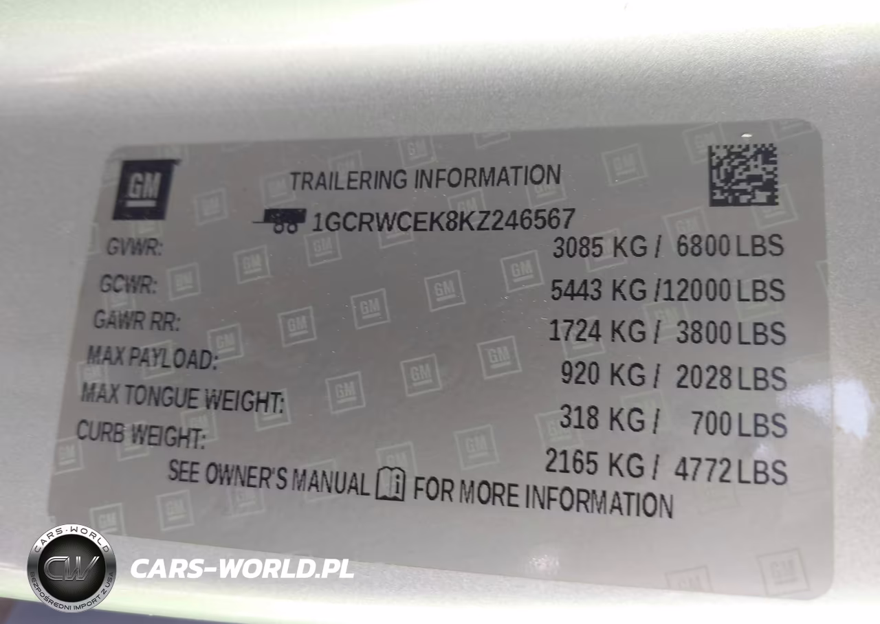 2019 Chevrolet Silverado 1500 Lt VIN:1GCRWCEK8KZ246567 - 9