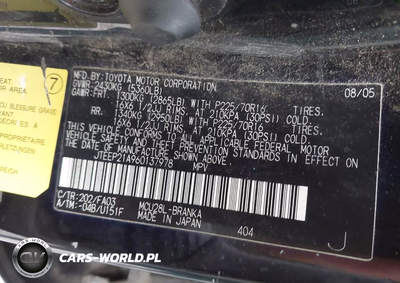 2006 Toyota Highlander V6 VIN:JTEEP21A960137978 - 9