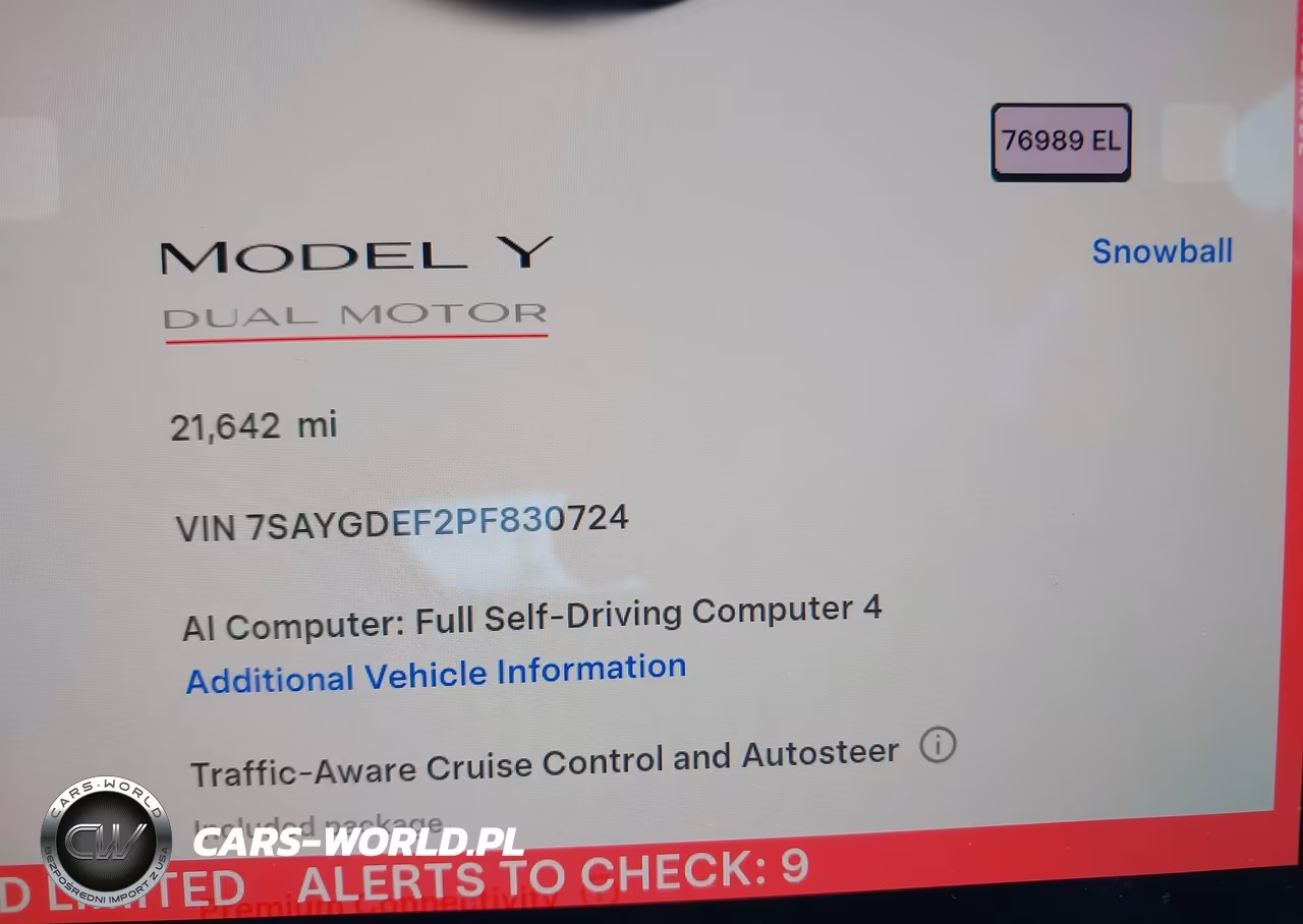 2023 Tesla Model Y Performance Dual Motor All-Wheel Drive VIN:7SAYGDEF2PF830724 - 7