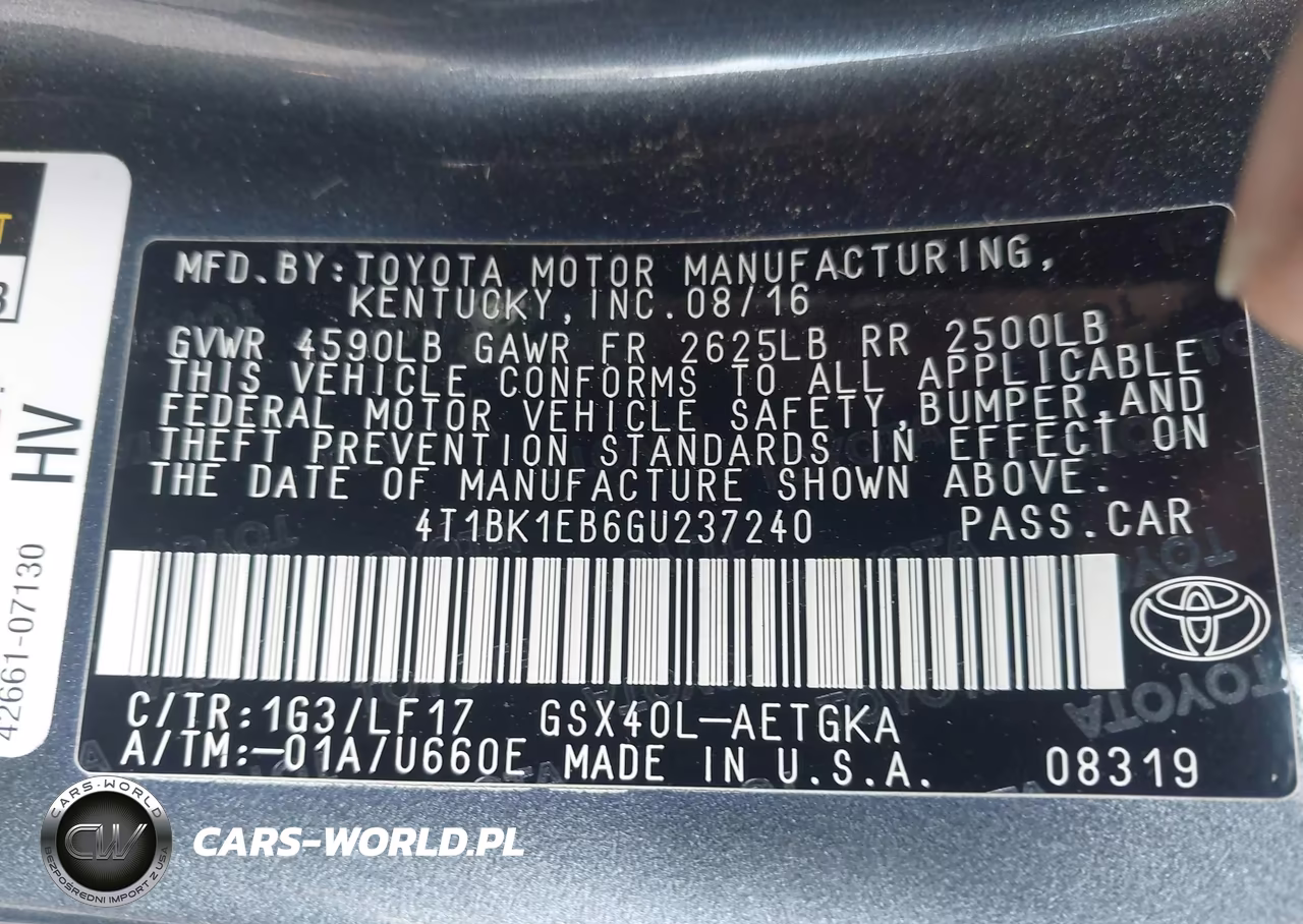 2016 Toyota Avalon Xle Premium VIN:4T1BK1EB6GU237240 - 9