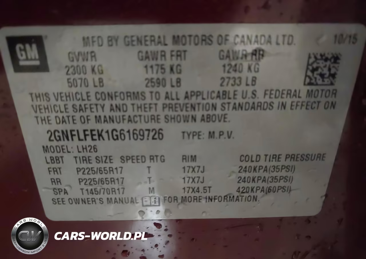 2016 Chevrolet Equinox Lt VIN:2GNFLFEK1G6169726 - 9