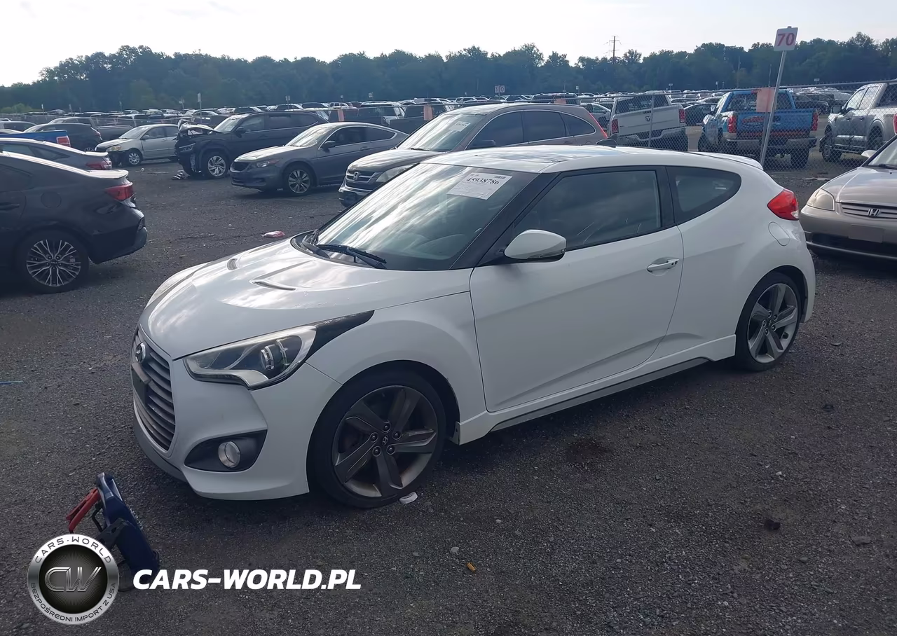 2015 Hyundai Veloster Turbo VIN:KMHTC6AE3FU217170 - 2