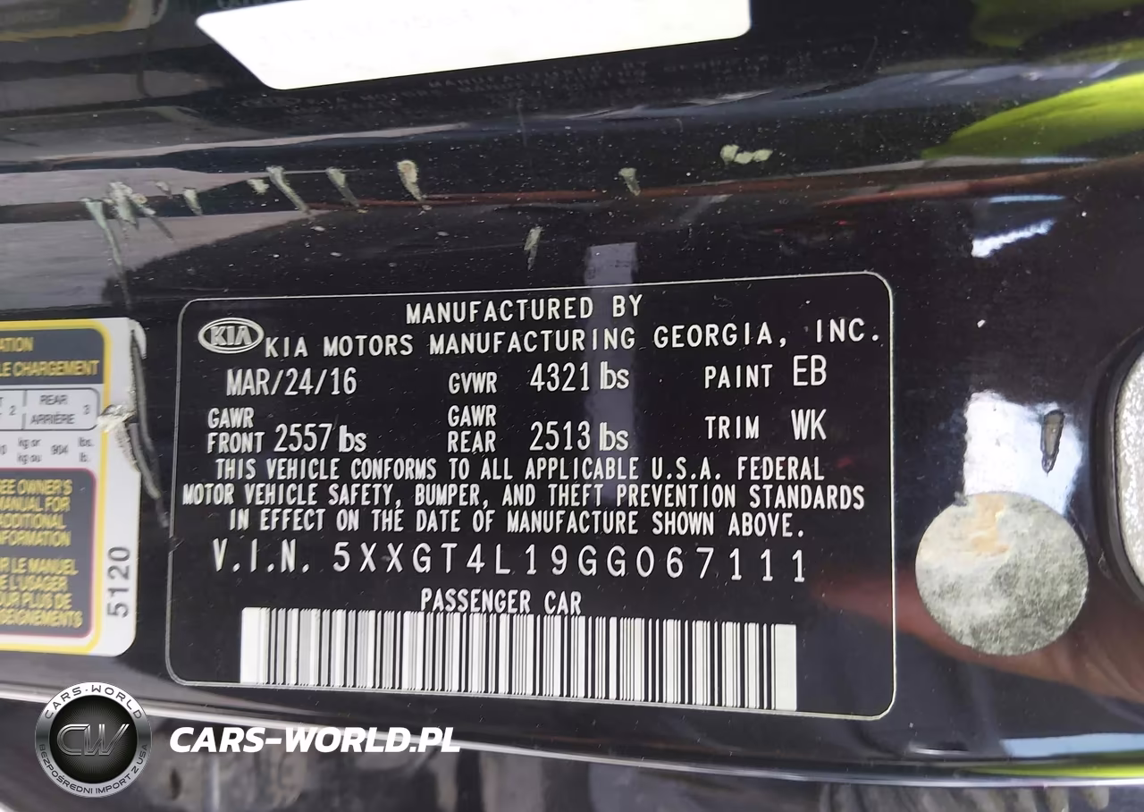 2016 Kia Optima Lx Turbo VIN:5XXGT4L19GG067111 - 9