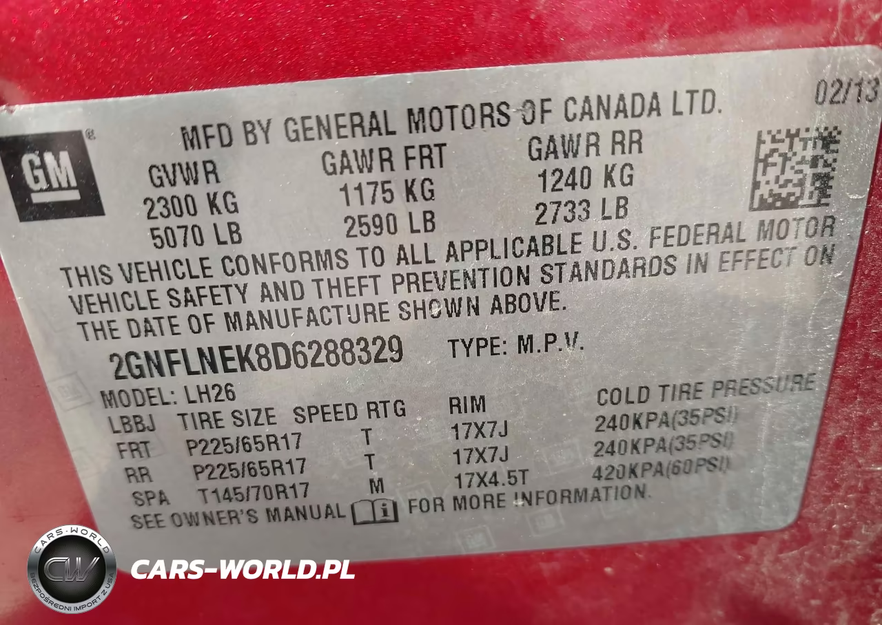 2013 Chevrolet Equinox 2Lt VIN:2GNFLNEK8D6288329 - 9