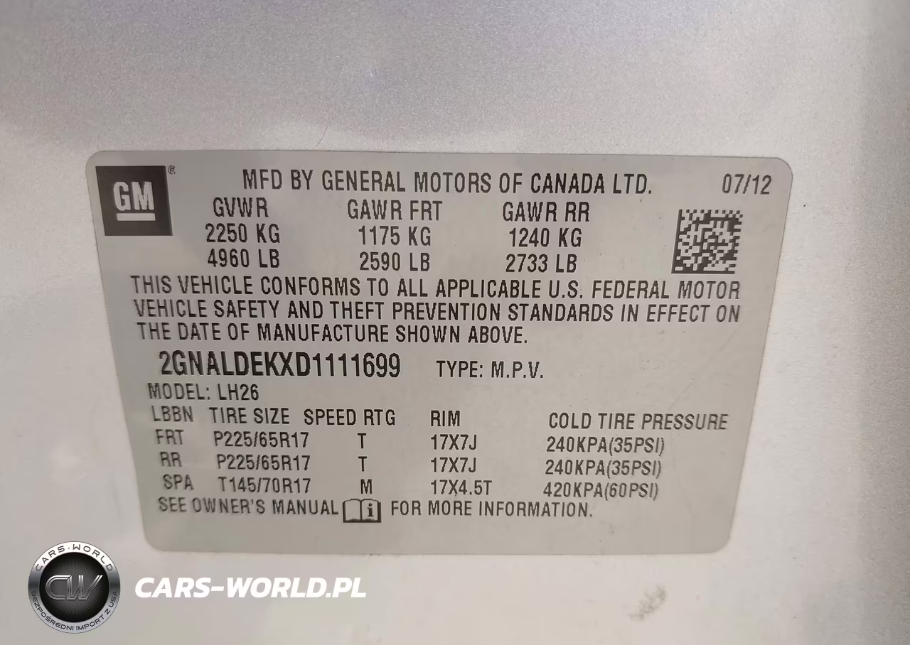 2013 Chevrolet Equinox Lt VIN:2GNALDEKXD1111699 - 9
