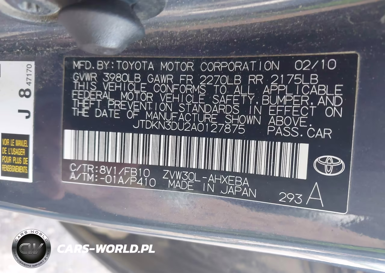 2010 Toyota Prius Ii VIN:JTDKN3DU2A0127875 - 9