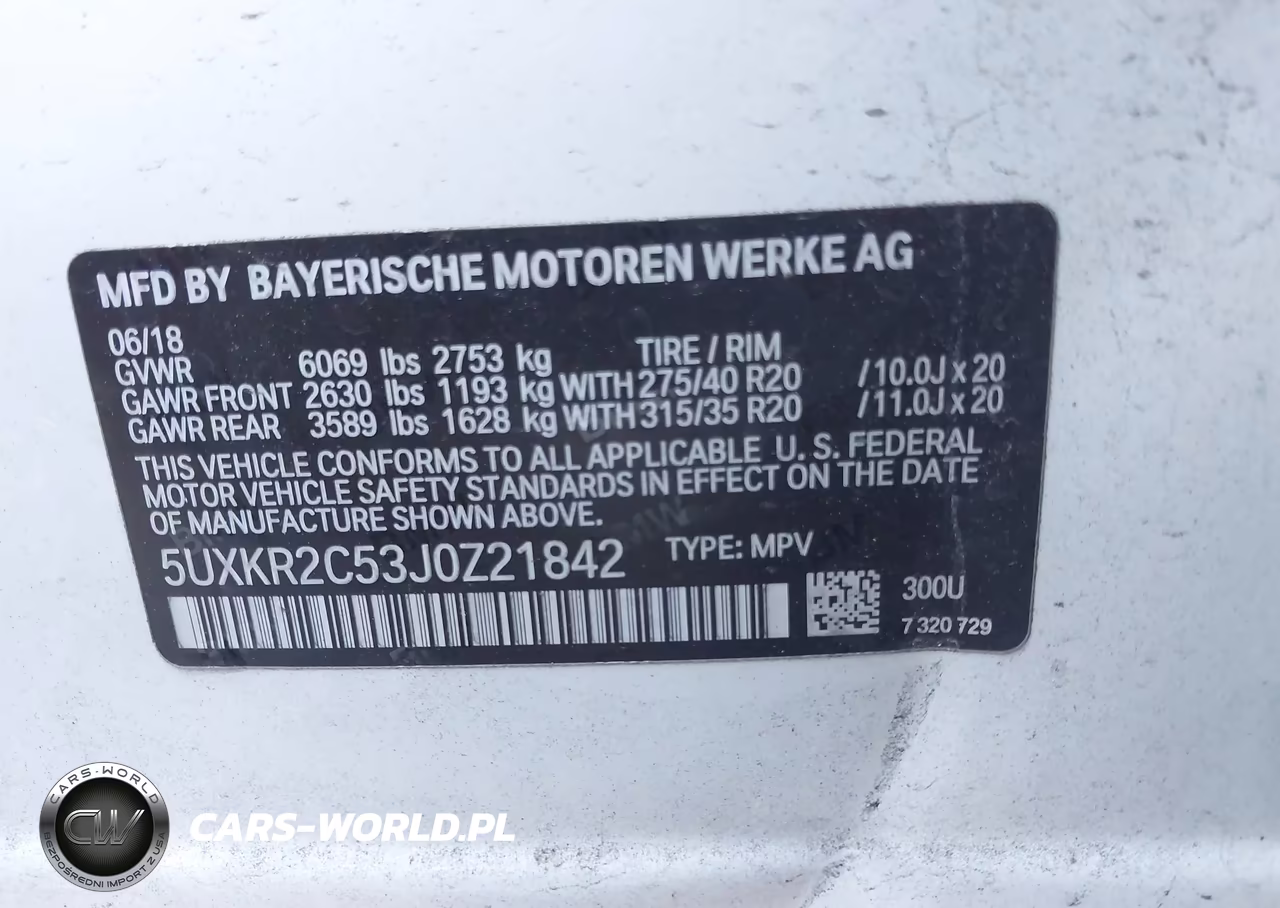 2018 BMW X5 Sdrive35I VIN:5UXKR2C53J0Z21842 - 9