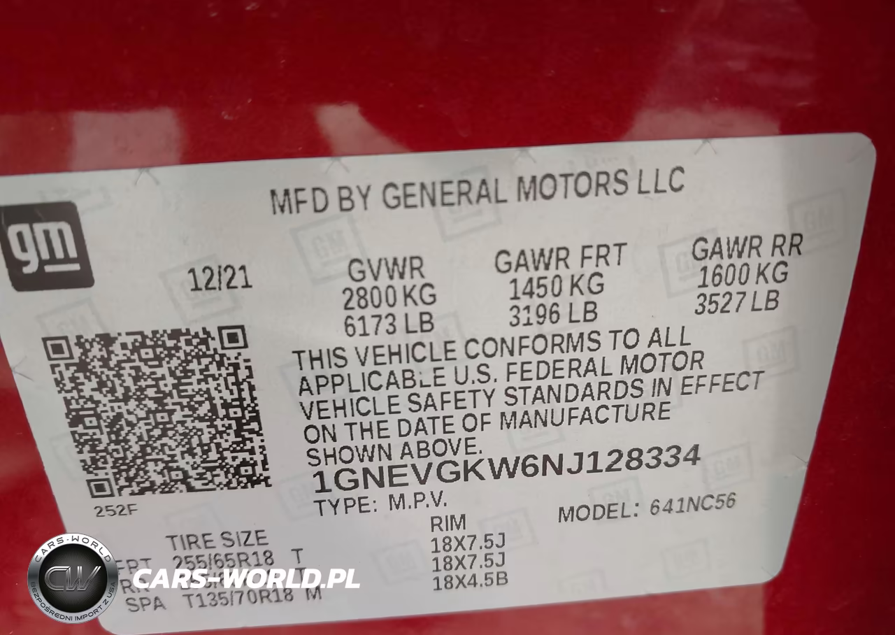 2022 Chevrolet Traverse Awd Lt Cloth VIN:1GNEVGKW6NJ128334 - 9