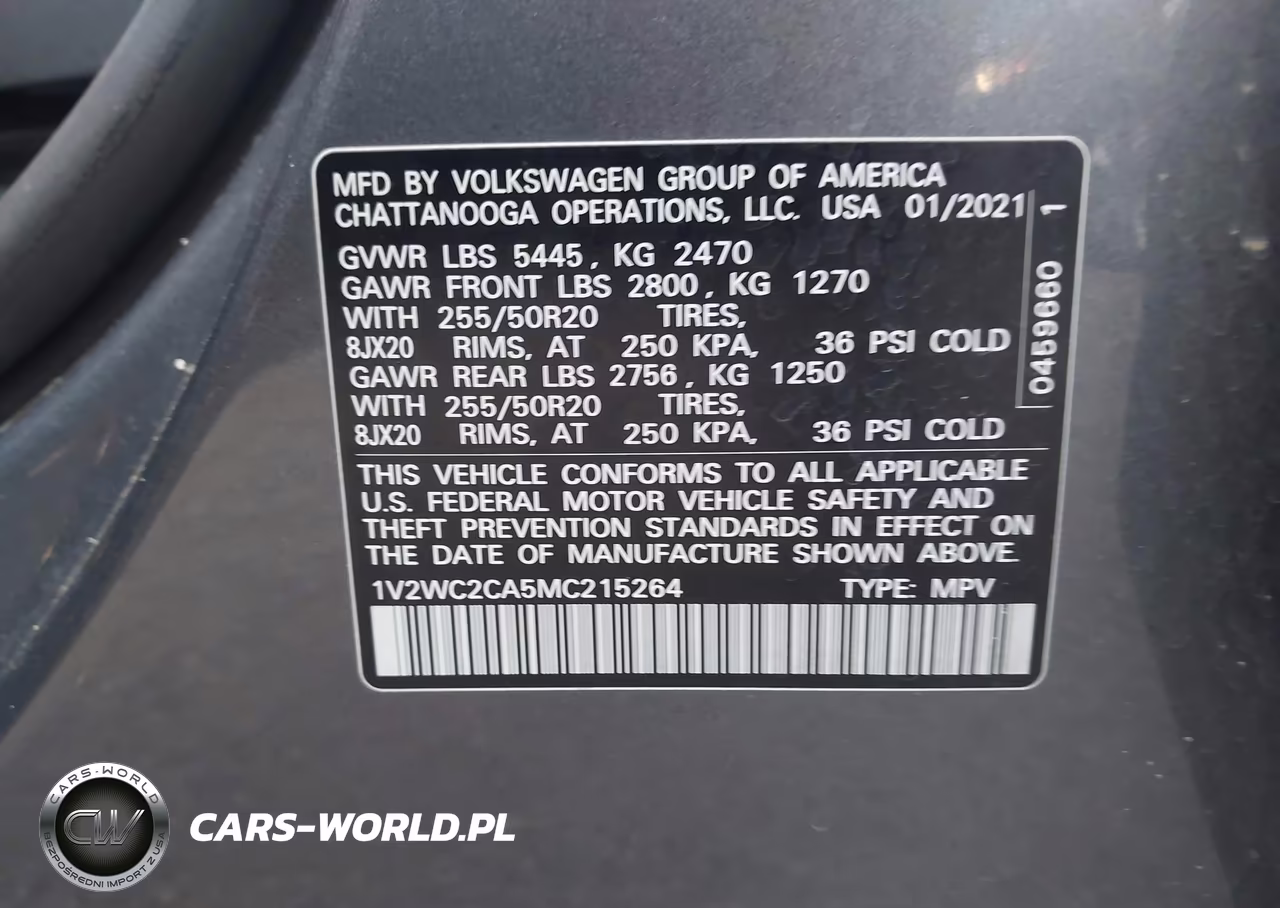 2021 Volkswagen Atlas Cross Sport 2.0T Se W-Technology VIN:1V2WC2CA5MC215264 - 9