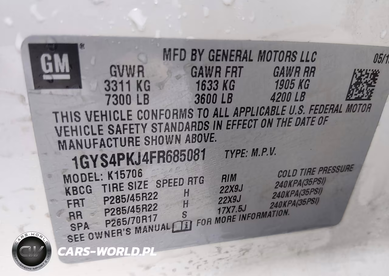 2015 Cadillac Escalade Platinum VIN:1GYS4PKJ4FR685081 - 9