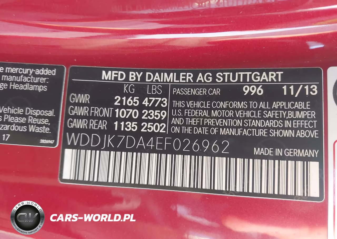 2014 Mercedes-Benz Sl 550 VIN:WDDJK7DA4EF026962 - 9