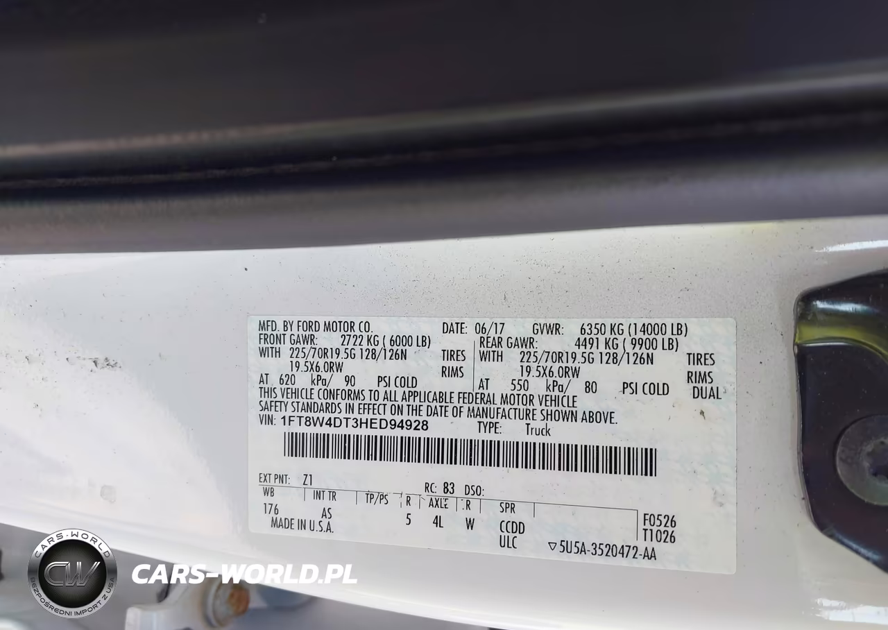 2017 Ford F-450 Xl VIN:1FT8W4DT3HED94928 - 9