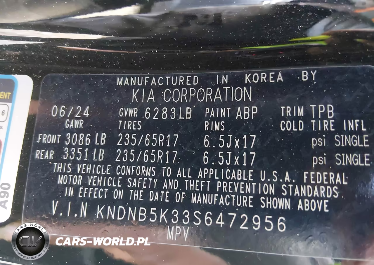 2025 Kia Carnival Mpv Lxs VIN:KNDNB5K33S6472956 - 9