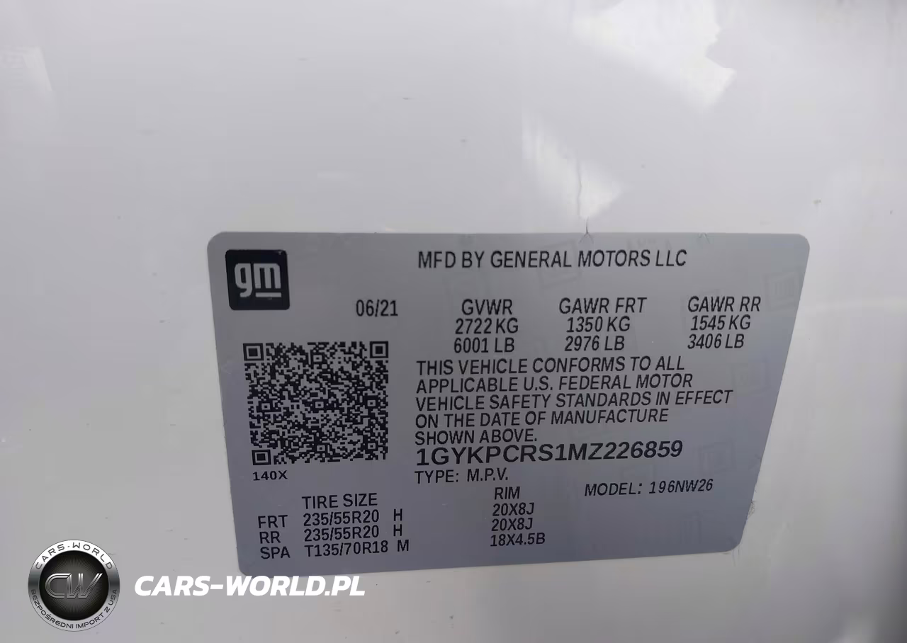 2021 Cadillac Xt6 Fwd Premium Luxury VIN:1GYKPCRS1MZ226859 - 9