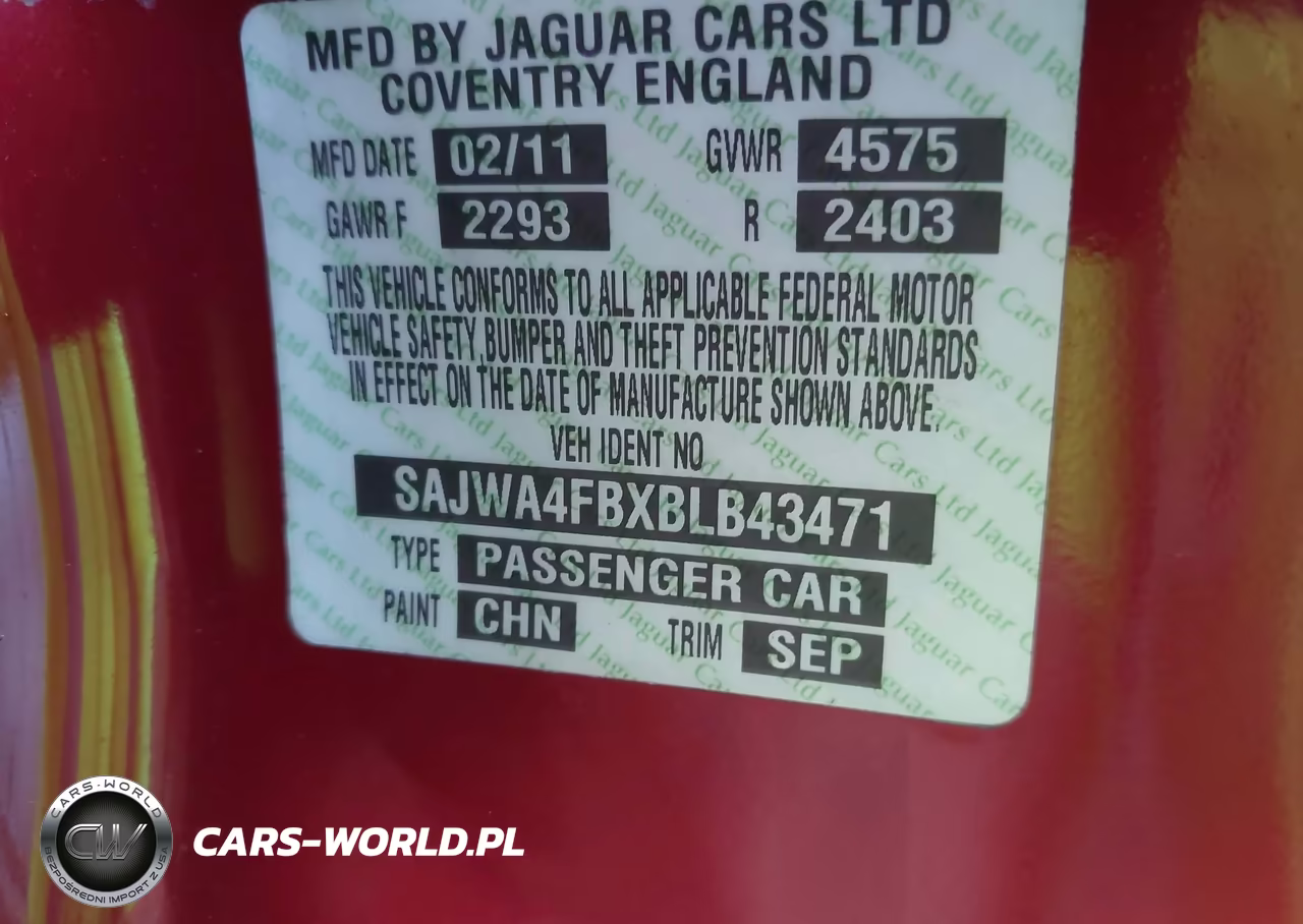 2011 Jaguar Xk VIN:SAJWA4FBXBLB43471 - 9