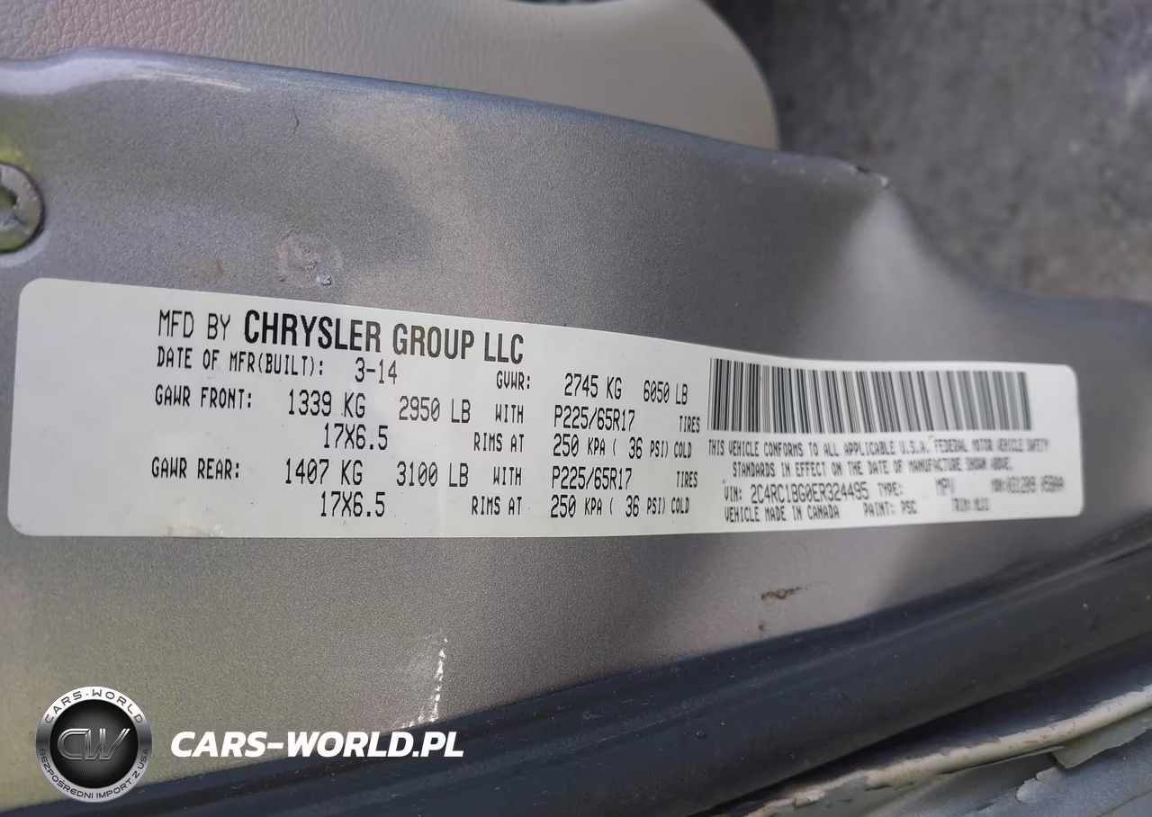 2014 Chrysler Town & Country Touring VIN:2C4RC1BG0ER324495 - 9