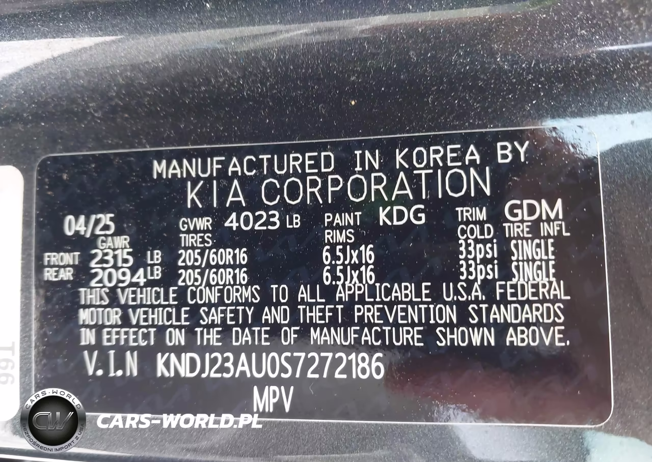 2025 Kia Soul Lx VIN:KNDJ23AU0S7272186 - 9
